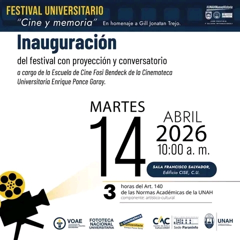 Poster: Inauguración festival universitario “cine y memoria" en homenaje a Gill Jonatan Trejo