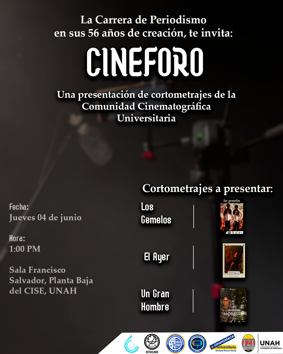 Poster de Cine foro semana de periodismo